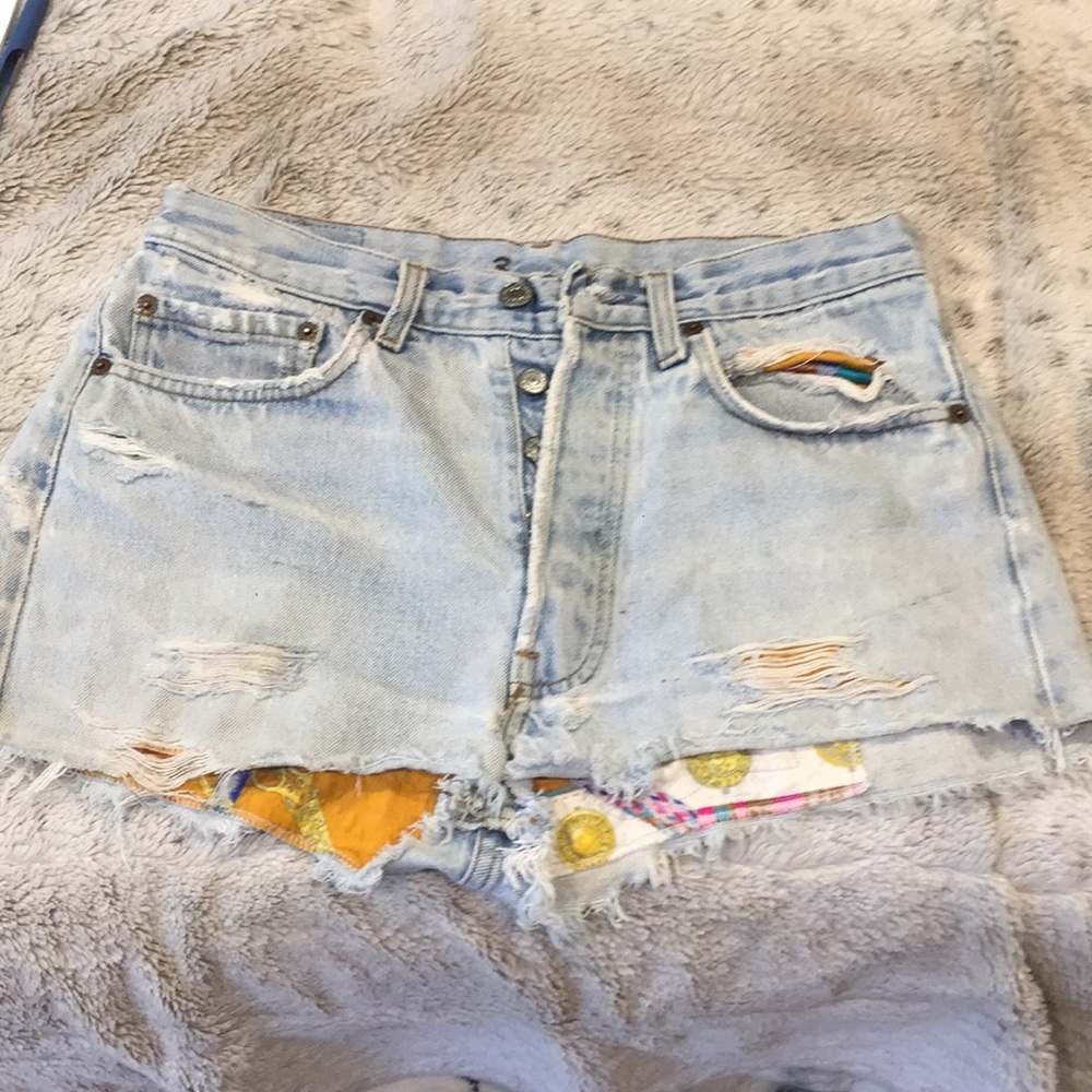 Custom Levi jean shorts